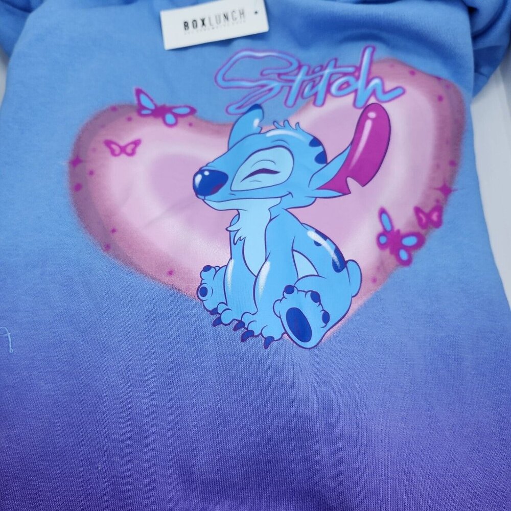 Nwt Boxlunch Exclusive Stitch Airbrush Hoodie‎ Large Lilo Disney
